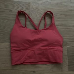 lululemon Energy Longline Bra
Medium Support, B–D Cups; Size 2; Color: lip Gloss